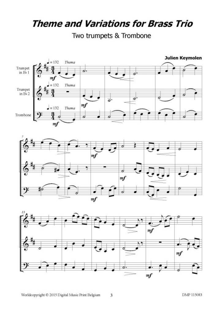 Theme and Variations For Brass Trio